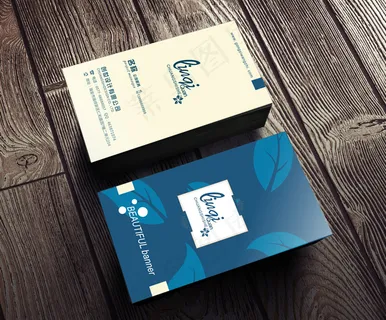 装潢装饰装修房地产名片设计模版