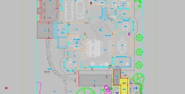 别墅庭院设计图纸