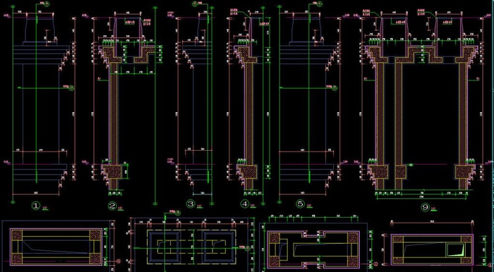 别墅石材装饰 节点详图