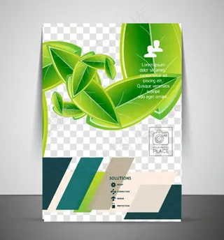 矢量树叶背景图片