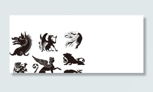 矢量动物标识图片