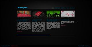 黑色大气网页动画模板