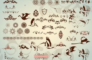 古典花纹背景图片