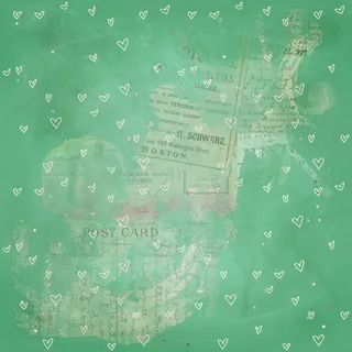 森系绿色小清新日系文艺风包装墙纸矢...