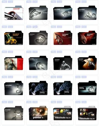 科技品牌文件图标下载