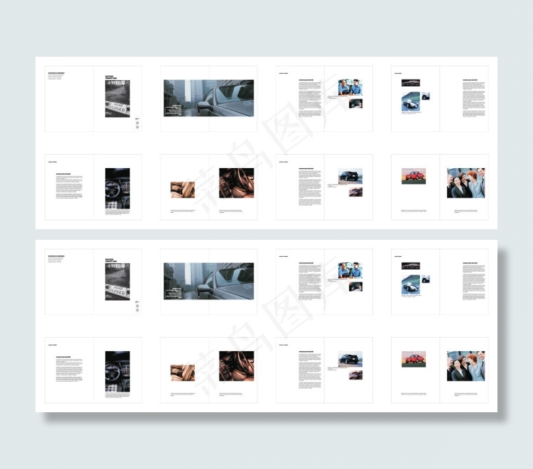 企业画册设计ai矢量模版下载