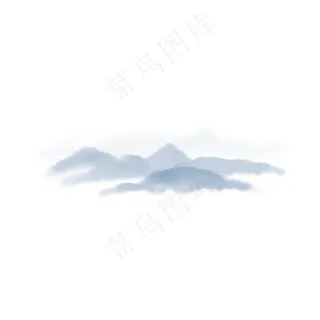 手绘中国风古风水墨山 手绘中国风古风水墨山