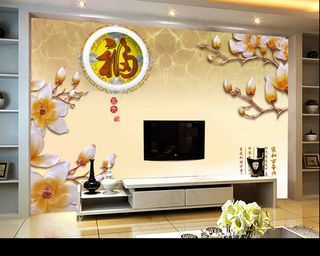 原创高清陶瓷浮雕背景墙