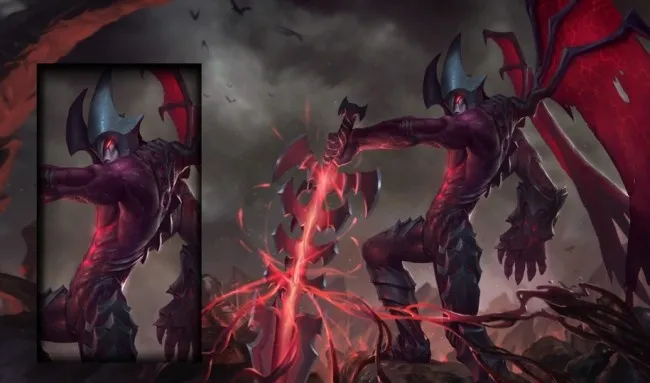 英雄联盟LOL暗裔剑魔亚托克斯psd模版下载