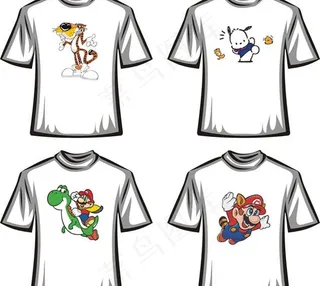 t恤设计4款图片