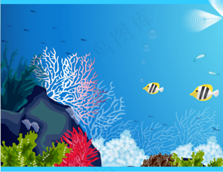 海底背景鼠标滑过气泡跟随动画