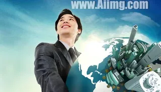 地球商务人士PSD素材