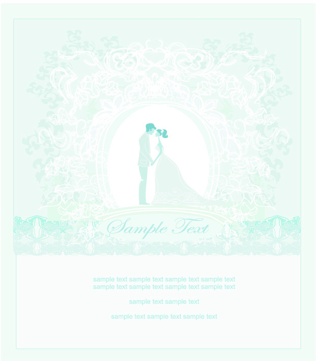 浅颜色的婚礼背景的艺术载体01