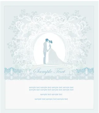 浅颜色的婚礼背景的艺术载体01