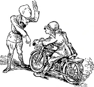 摩托车停止 剪贴画