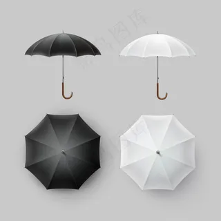 时尚黑白雨伞 时尚黑白雨伞