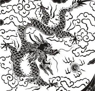 传统文化中国龙图案