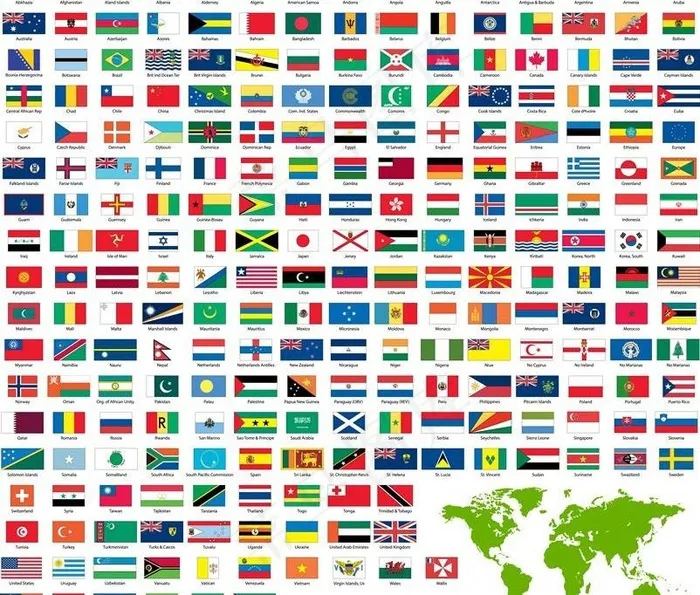 世界国旗外国国旗图片eps,ai矢量模版下载