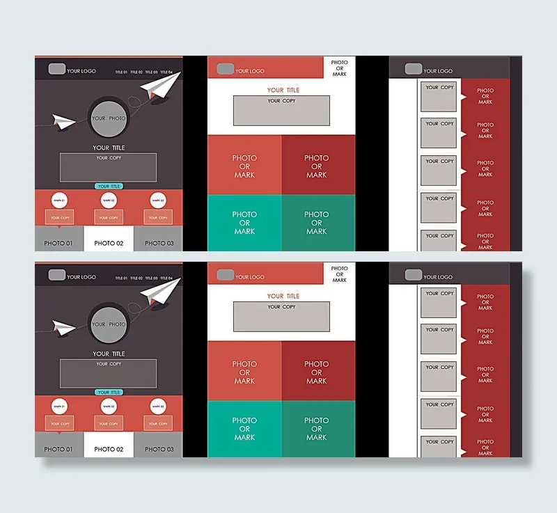 创意宣传册图片ai矢量模版下载
