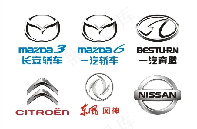 汽车logocdr矢量模版下载