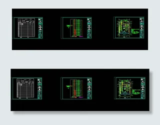 厄立特里亚电气cad图纸