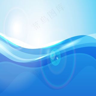 蓝色线条光晕素材