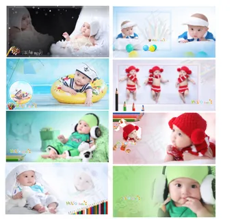 最新儿童模版儿童写真样片摄影模板