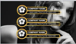 金黄色字幕AE模板