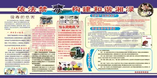禁毒标语展板
