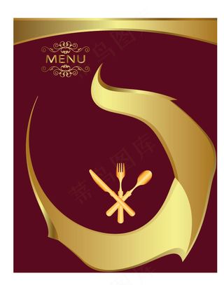 矢量抽象餐具图片素材