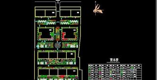 锦绣花园小区整体绿化平面详图