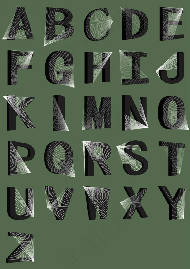 建筑字体设计psd模版下载