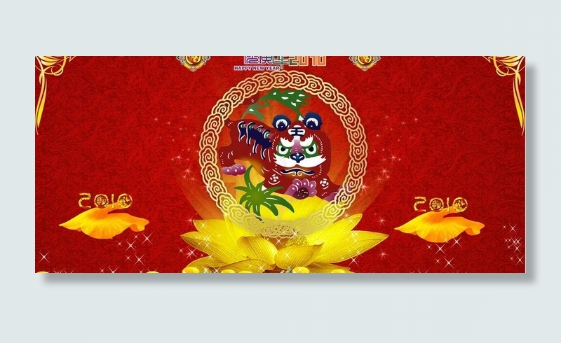 2010 虎年图片(6500X3250(DPI:300))psd模版下载