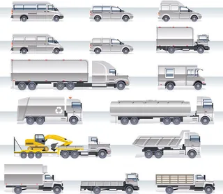 重型汽车矢量素材2