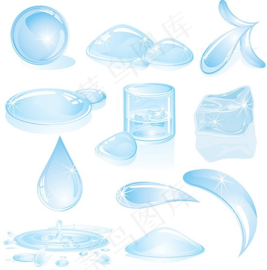 一滴水eps,ai矢量模版下载