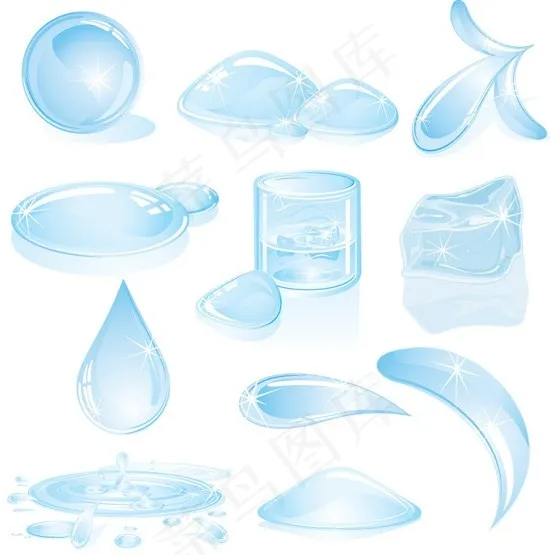 一滴水eps,ai矢量模版下载