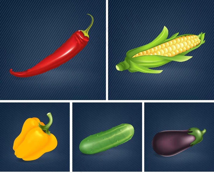 蔬菜牛仔布背景图片