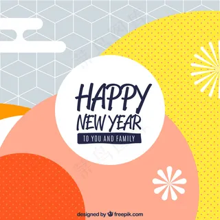 黄色背景矢量图