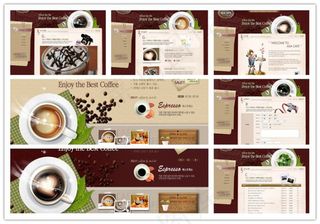 日式美食网站制作模版