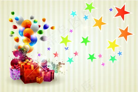 多彩五角星 多彩五角星