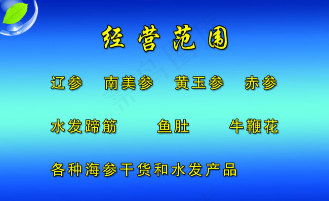 经营范围psd模版下载