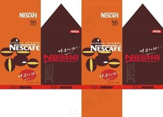雀巢盒装咖啡展开图图片