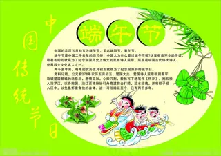 端午节小报矢量素材