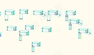 办公家具 蓝格 办公