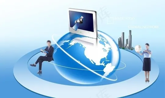 白领互联网科技沟通素材图片