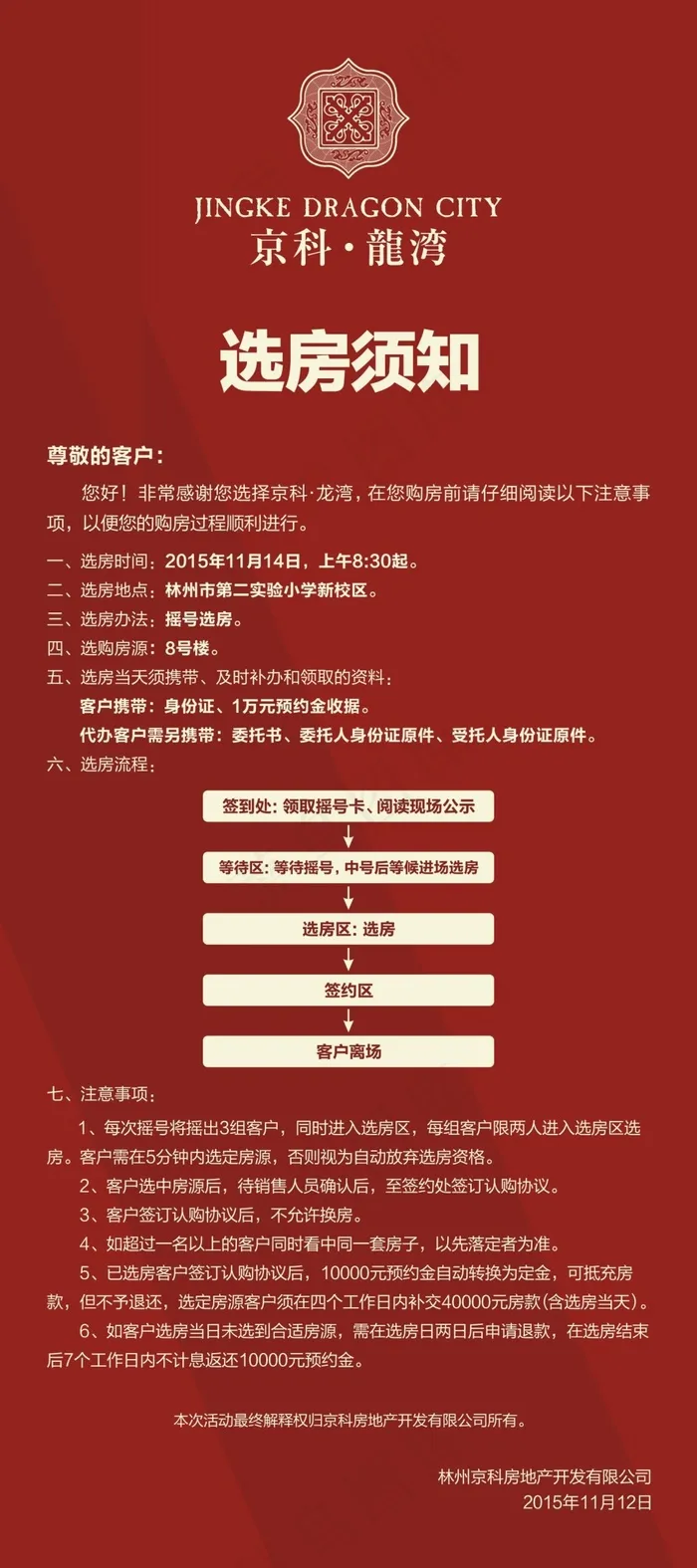 选房须知展架cdr矢量模版下载