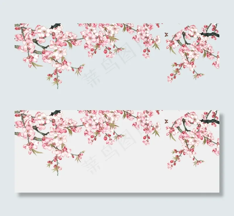 浪漫粉红色桃花素材樱花桃花玫PNG...(2000X26905(DPI:96))psd模版下载