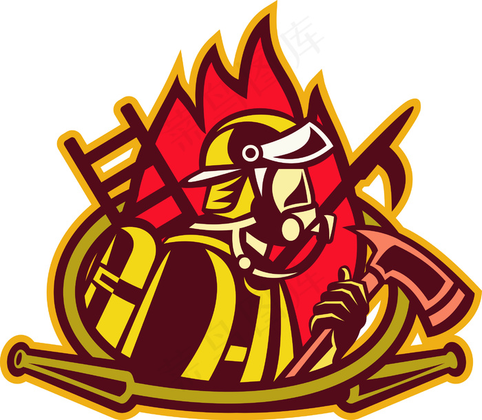 斧矛钩软管消防梯