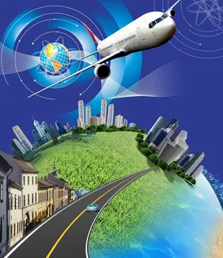 科技绿色地球图片