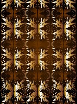 金色蝴蝶结欧式花纹底纹图片